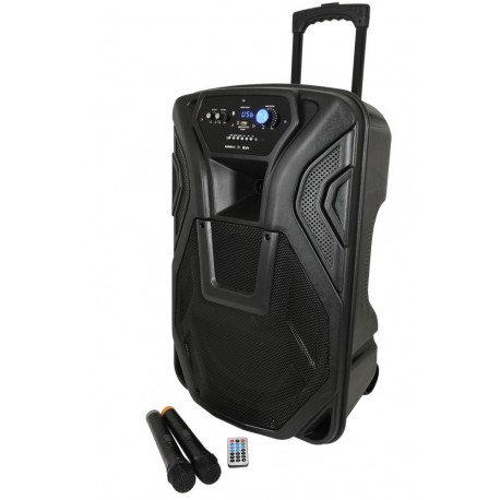 Busker PA with VHF Mics, Media Player & Bluetooth®